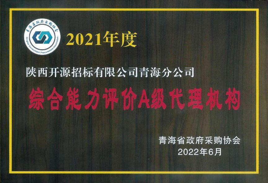 2021年度綜合能力評(píng)價(jià)A級(jí)代理機(jī)構(gòu)